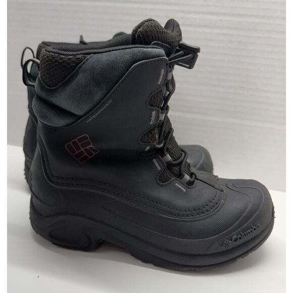 Columbia Bugaboot Snow Boots Kids Size‎ 3 Black 200 Grams Insulated Waterproof - Picture 1 of 9